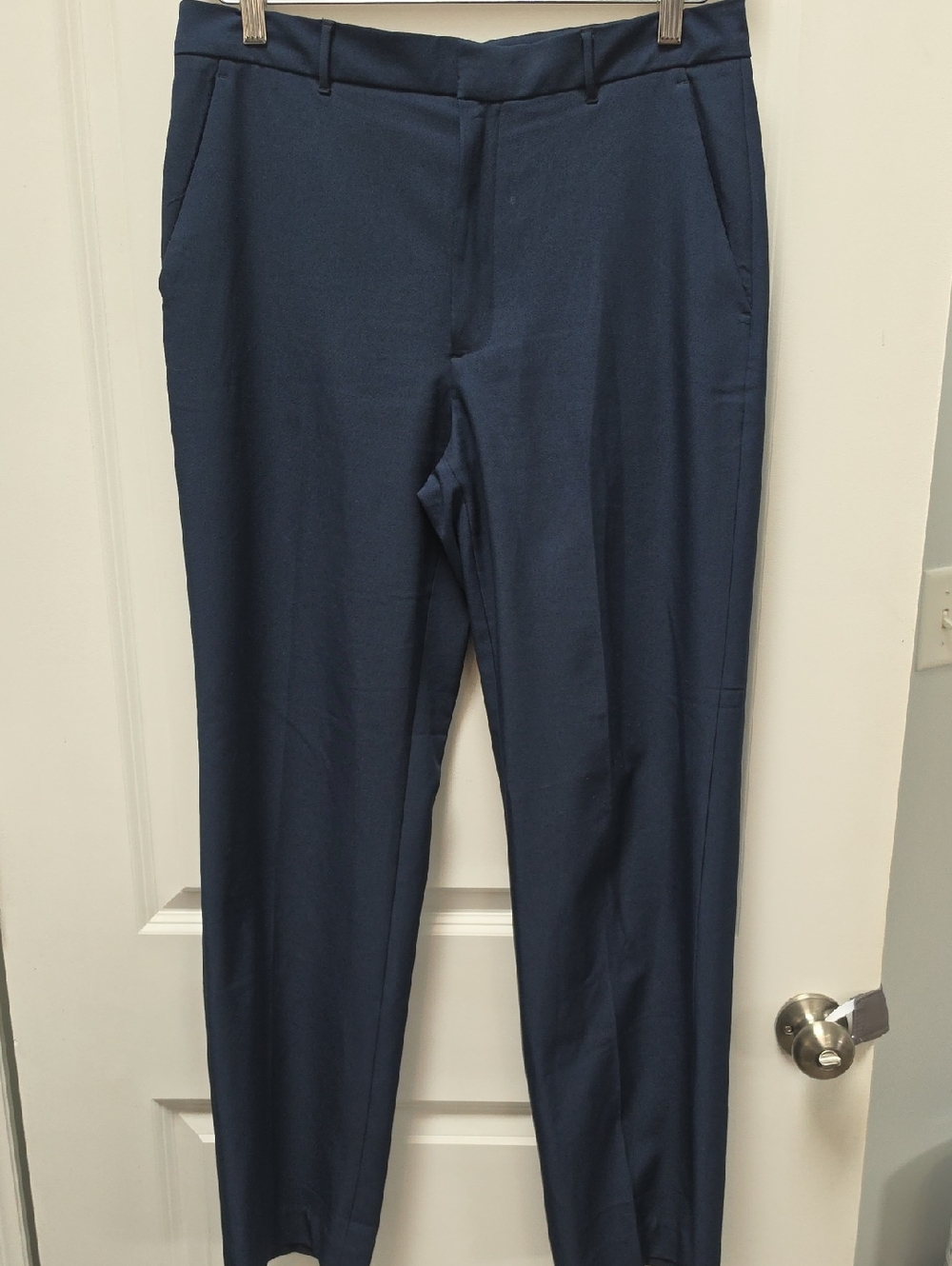 Banana Republic Navy Straight-Leg Dress Pants